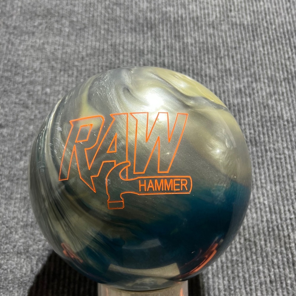 Hammer Raw Bowling Ball Unisex 10lb Blue Silver White Juiced Pearl Undrilled